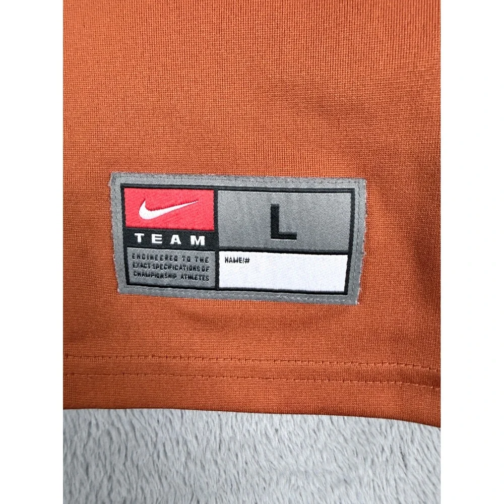 Nike Texas Longhorns Football Jersey Burnt Orange Number 1 Kids Large NCAA UT